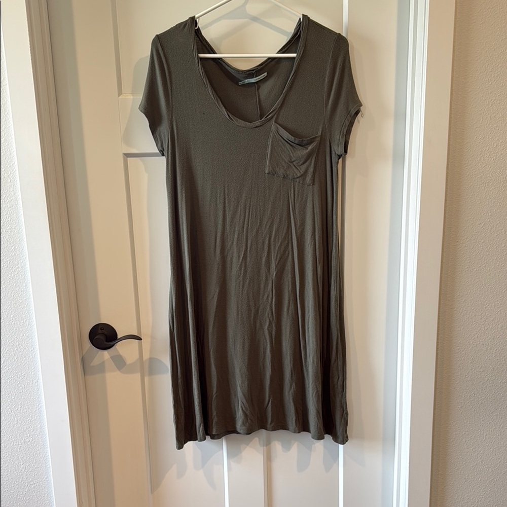 Maurices Olive Asymmetrical Dress